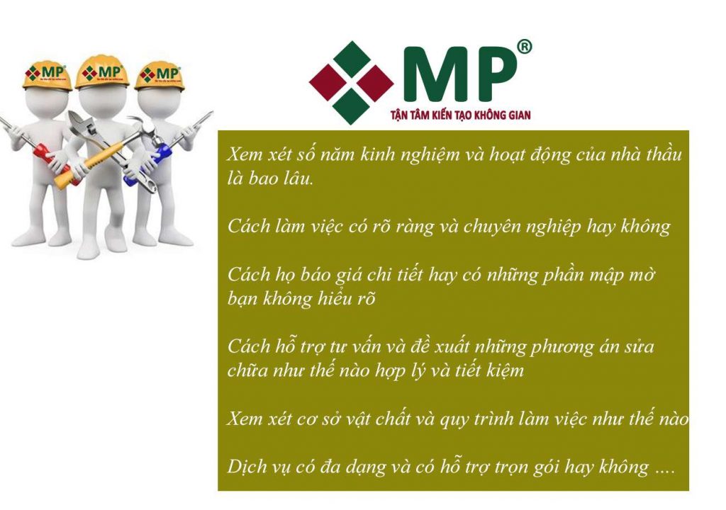 Công ty sửa chữa nhà huyện Bình Chánh