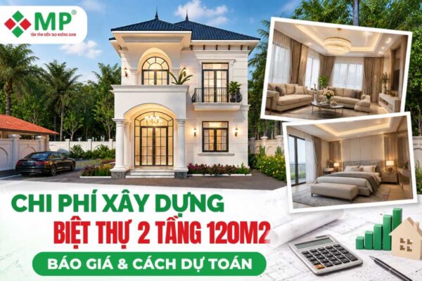 ảnh đại diện chi phí xây nhà biệt thự 2 tầng 120m2