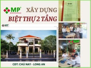XÂY DỰNG TRỌN GÓI BIỆT THỰ 2 TẦNG NHÀ CHÚ NAY TẠI LONG AN