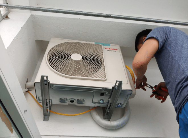 Lựa chọn vị trí phù hợp cho lắp đặt mái che cục nóng máy lạnh