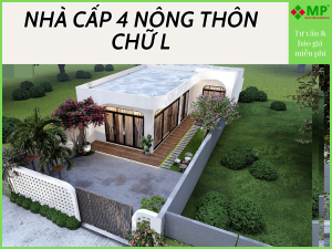 NHÀ CẤP 4 NÔNG THÔN CHỮ L LỰA CHỌN HOÀN HẢO CHO GIA ĐÌNH VIỆT