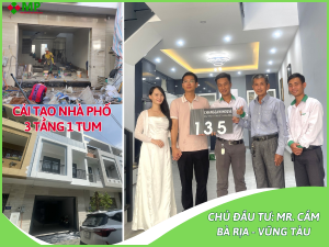 “LỘT XÁC” NHÀ 3 TẦNG 1 TUM CỦA GIA ĐÌNH TRẺ TẠI VŨNG TÀU