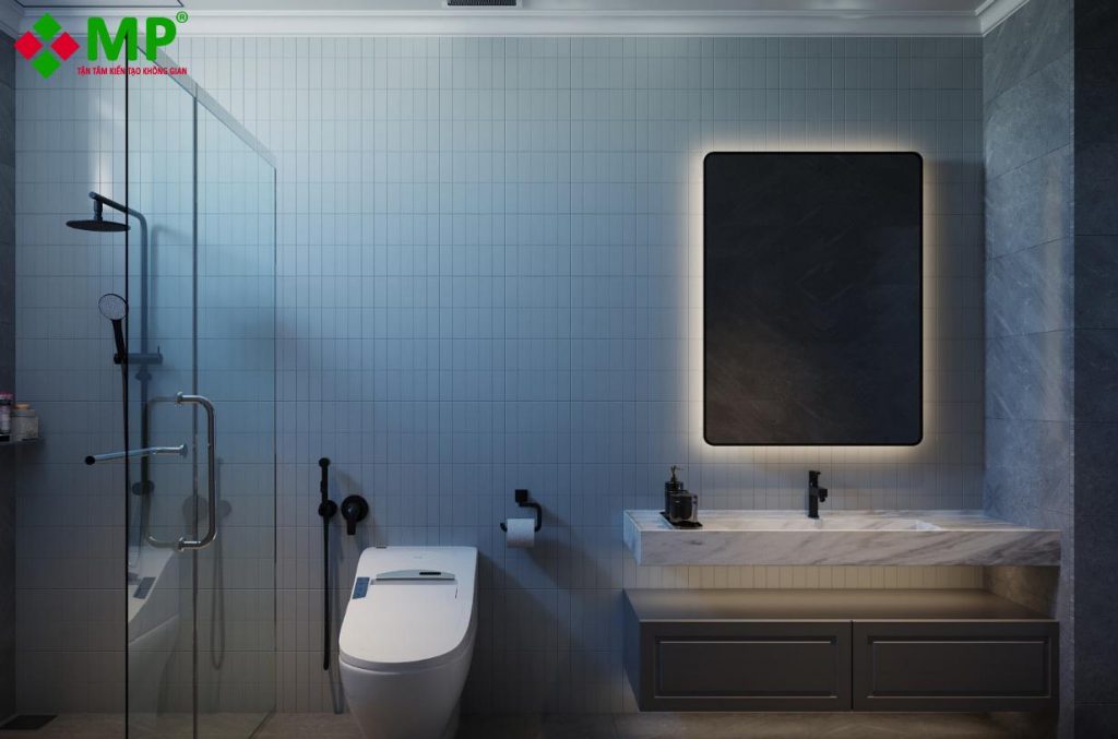 Phòng ngủ Master được thiết kế với nhà vệ sinh riêng hiện đại