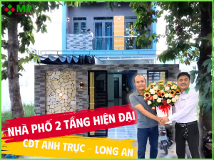 BÀN GIAO NHÀ PHỐ 2 TẦNG ĐẸP HIỆN ĐẠI TẠI BẾN LỨC, LONG AN