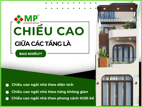 CHIỀU CAO GIỮA CÁC TẦNG CỦA MỘT NGÔI NHÀ LÀ BAO NHIÊU?