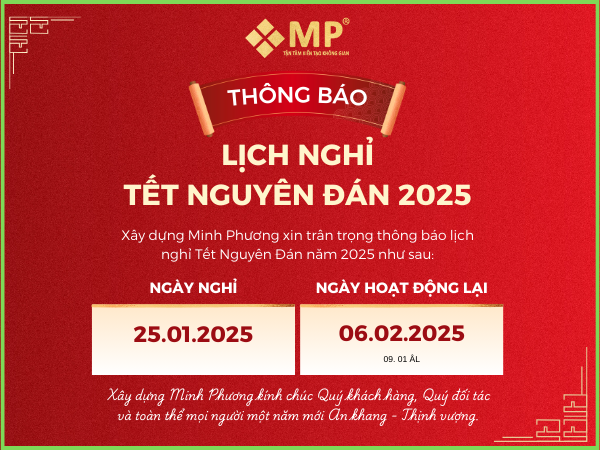 THÔNG BÁO LỊCH NGHỈ TẾT NGUYÊN ĐÁN 2025