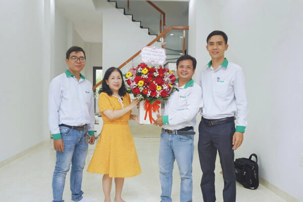 trao hoa ban giao nha pho thu duc 1 tret 2 lau