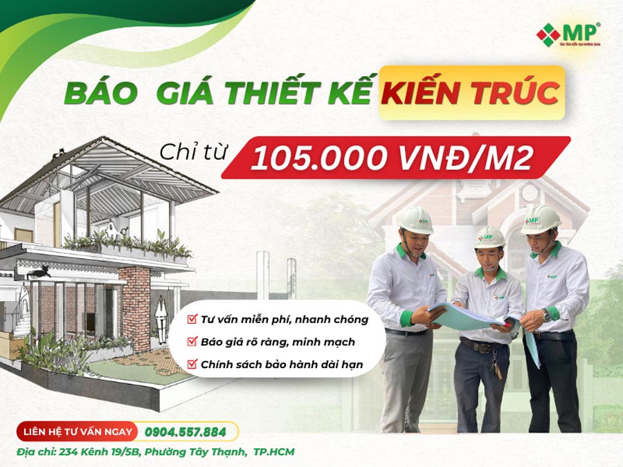 báo giá thiết kế kiến trúc xây dựng minh phương