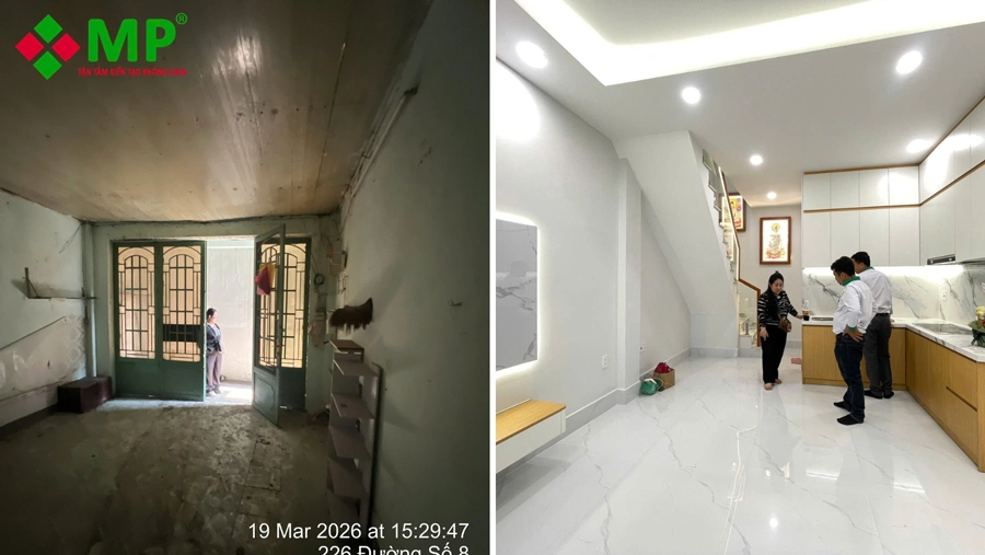 Dự án sửa nhà trọn gói đã hoàn thiện của Minh Phương