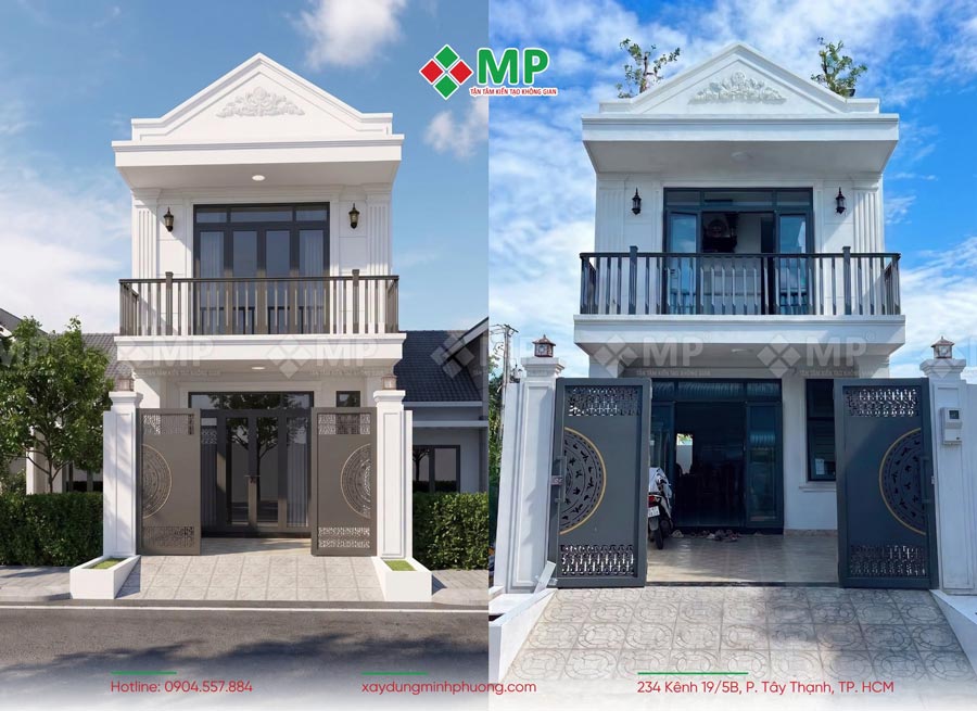 Một số mẫu thiết kế nhà đẹp mà xây dựng Minh Phương đã thực hiện