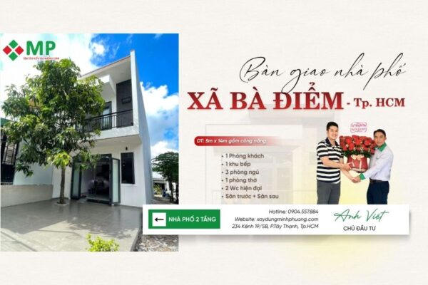 Ảnh đại diện nhà phố 2 tầng 5x14m 3 phòng ngủ ở xã Bà Điểm