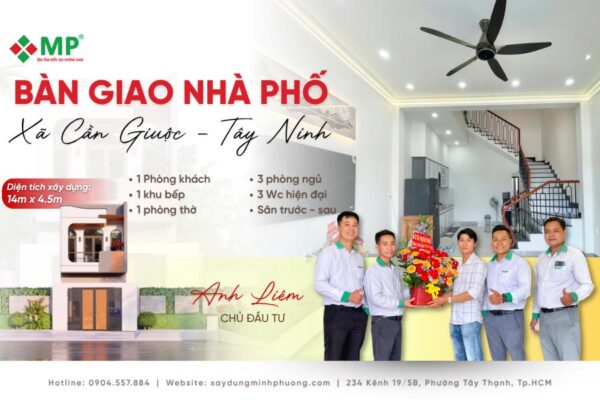 ảnh đại diện bàn giao nhà phố 2 tầng hiện đại 4,5x15m