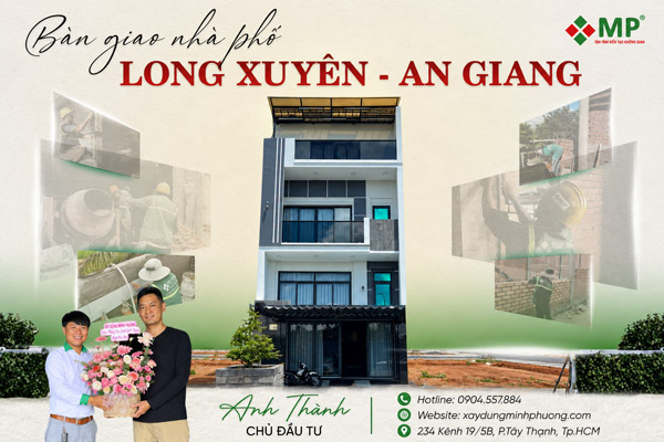 Bàn giao nhà phố 4 tầng hiện đại 6x15m