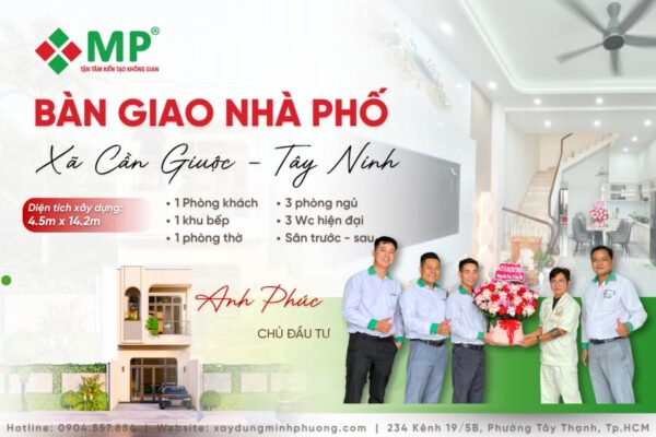 ảnh đại diện nhà phố 2 tầng 4x15m 3 phòng ngủ