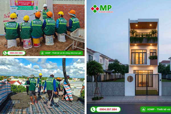 nhà phố 3 tầng hiện đại an giang