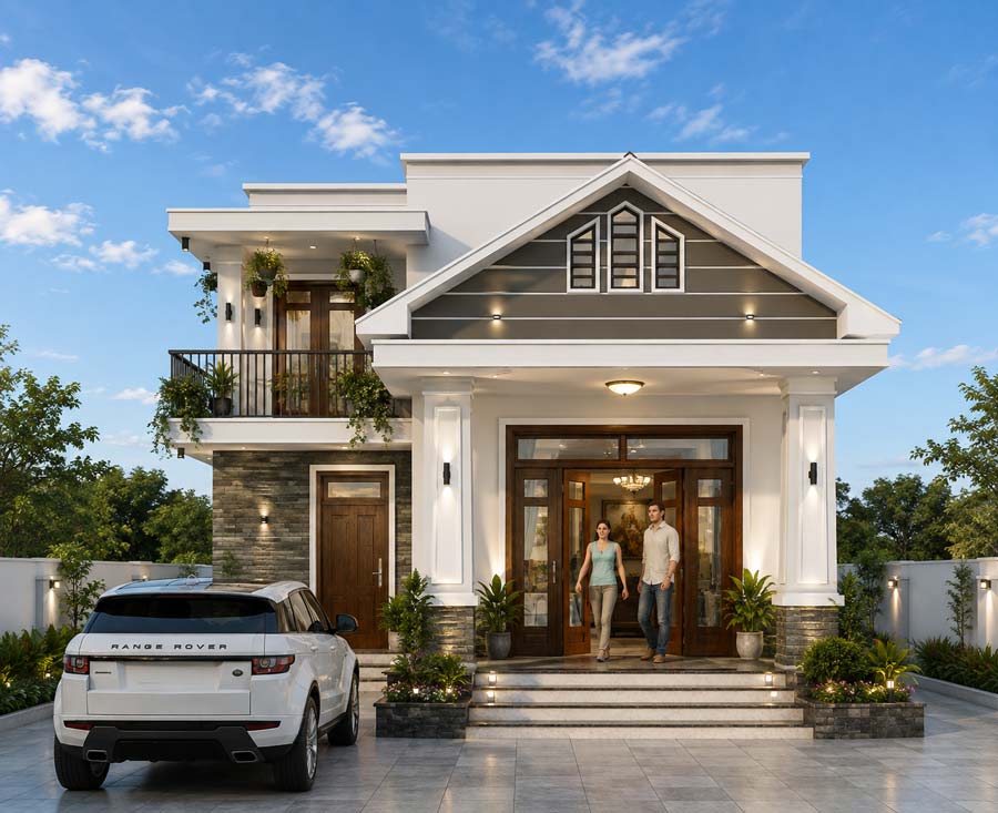 CẢI TẠO NHÀ CẤP 4 CHỮ L ĐẸP, TỐI ƯU & TIẾT KIỆM CHI PHÍ 20 Cải tạo nhà cấp 4 chữ L có gác lửng