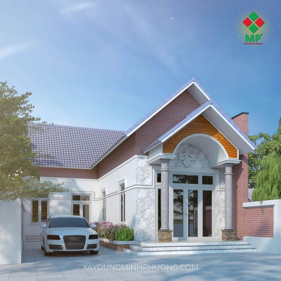CẢI TẠO NHÀ CẤP 4 CHỮ L ĐẸP, TỐI ƯU & TIẾT KIỆM CHI PHÍ 7 Mẫu cải tạo nhà cấp 4 chữ L mái Thái