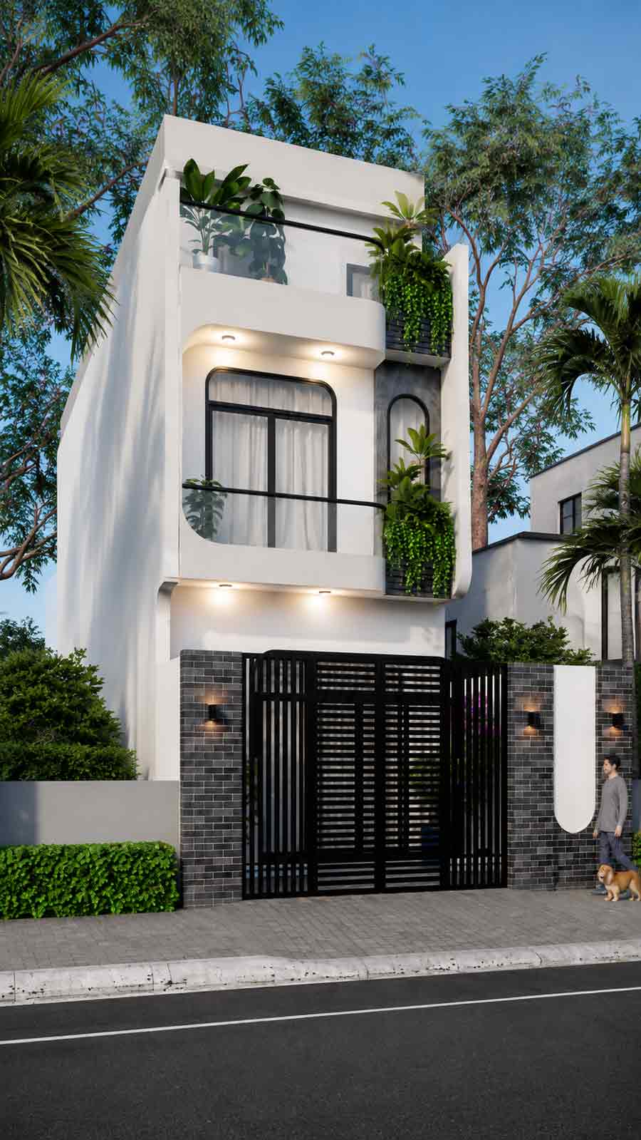 BÀN GIAO NHÀ PHỐ 3 TẦNG HIỆN ĐẠI 5X15M TIỀN GIANG - BG04 2 Ý tưởng của khách hàng nhà phố 3 tầng 5x15m