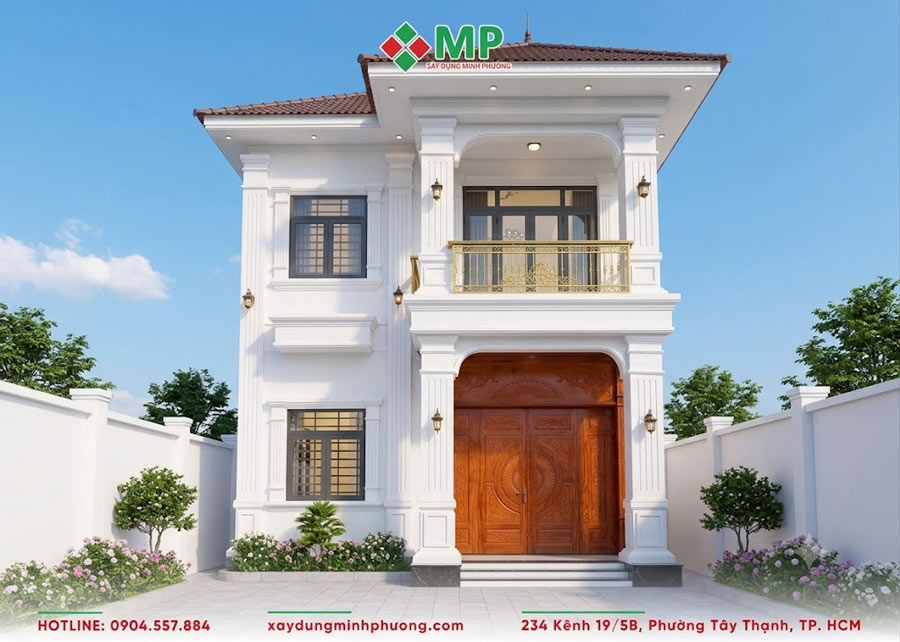 BÀN GIAO BIỆT THỰ 2 TẦNG TÂN CỔ ĐIỂN 7X17M ĐỒNG THÁP - BG07 1 Quá trình trao đổi và tư vấn phương án