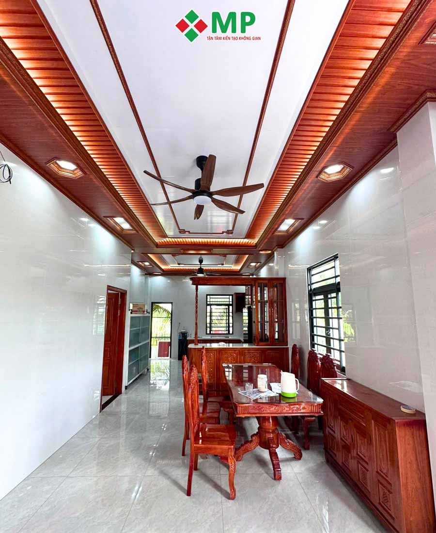 BÀN GIAO BIỆT THỰ 2 TẦNG TÂN CỔ ĐIỂN 7X17M ĐỒNG THÁP - BG07 9 phòng bếp căn biệt thự 2 tầng tân cổ điển 7x17m