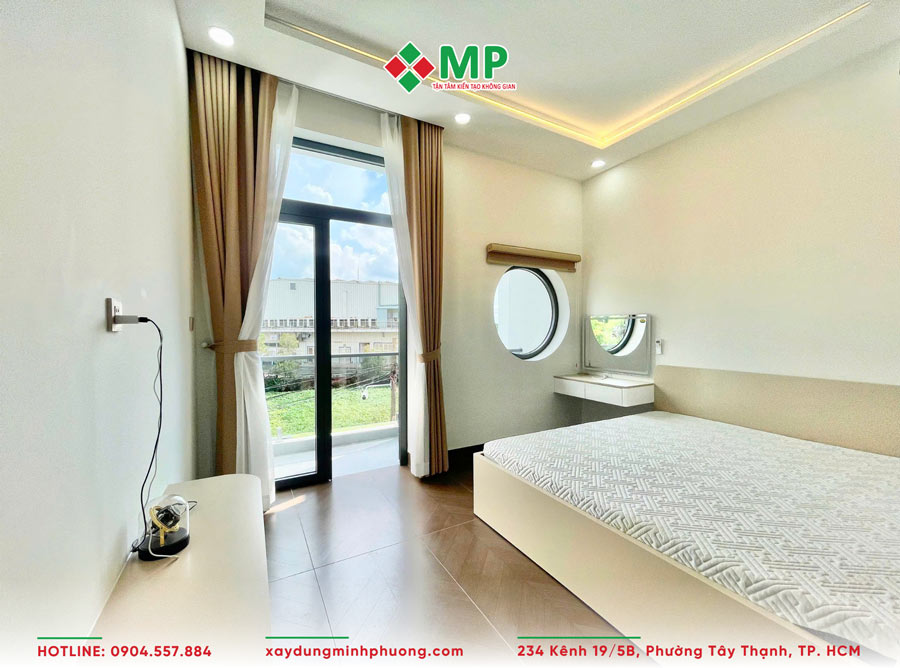 BÀN GIAO NHÀ PHỐ 3 TẦNG CẦN GIUỘC TÂY NINH HIỆN ĐẠI - BG1 11 Phòng ngủ căn nhà phố 3 tầng Cần Giuộc Tây Ninh