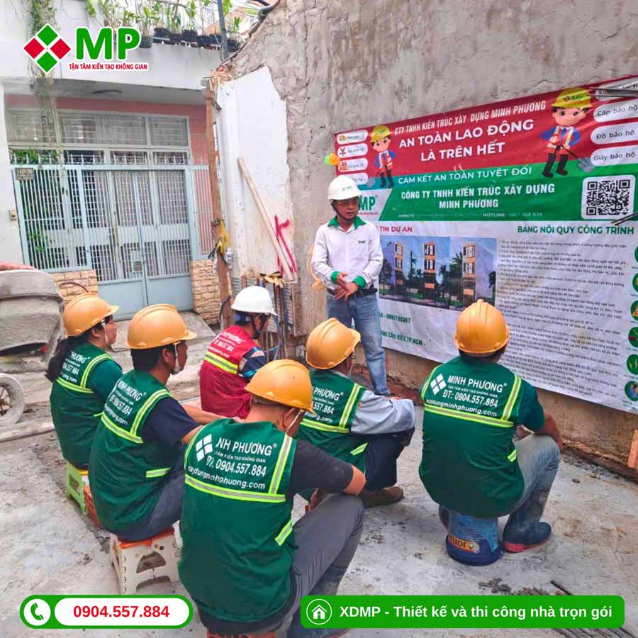 NHẬT KÝ THI CÔNG NHÀ PHỐ 4 TẦNG HIỆN ĐẠI TẠI HCM – TC05 4 Giai đoạn thi công phần móng thi công nhà 4 tầng hiện đại tại hcm