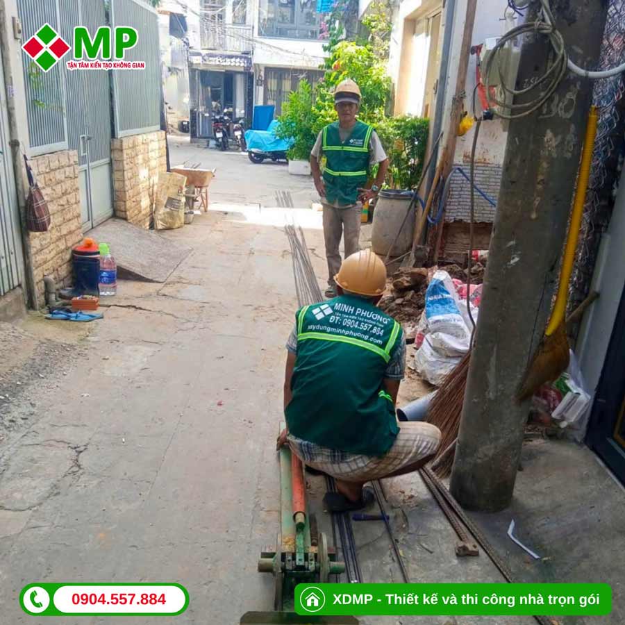 NHẬT KÝ THI CÔNG NHÀ PHỐ 4 TẦNG HIỆN ĐẠI TẠI HCM – TC05 5 Giai đoạn thi công phần móng thi công nhà 4 tầng hiện đại hcm