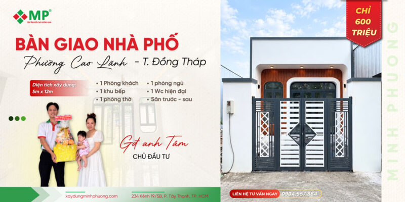 ảnh đại diện bàn giao nhà cấp 4 5x12m 600 triệu