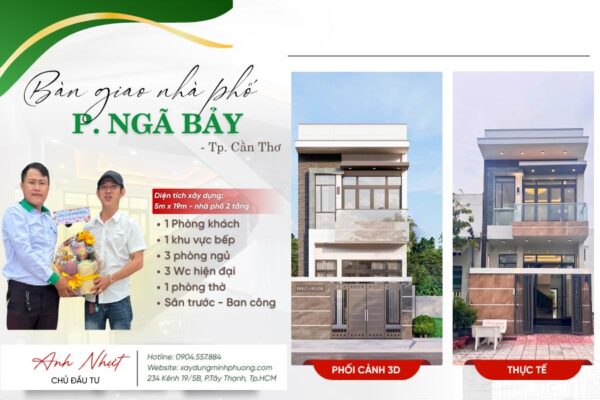 ảnh đại diện bàn giao nhà phố 2 tầng 4 phòng ngủ