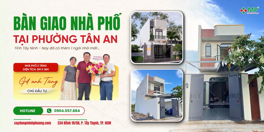 ảnh đại diện bàn giao nhà phố 2 tầng hiện đại 5x16m