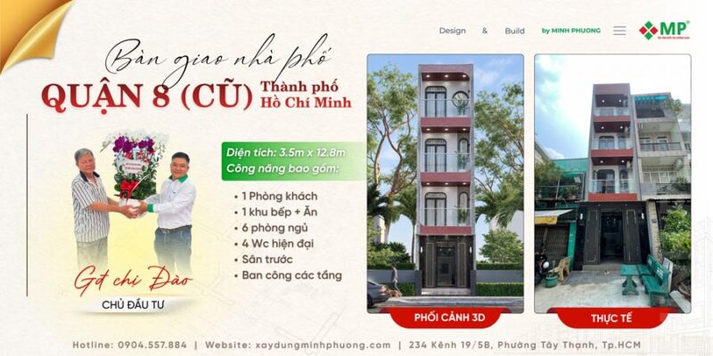 ảnh đại diện bàn giao nhà phố 4 tầng hiện đại 3,5x13m