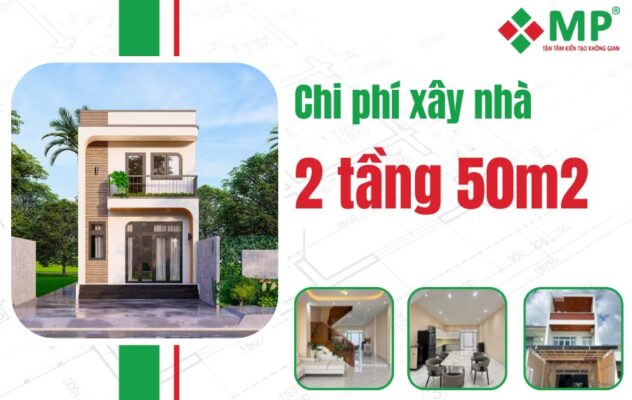 ảnh đại diện chi phí xây nhà 2 tầng 50m2
