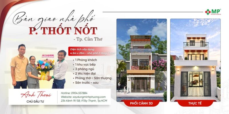 ảnh đại diện bàn giao nhà phố 2 tầng 1 tum 4x25m
