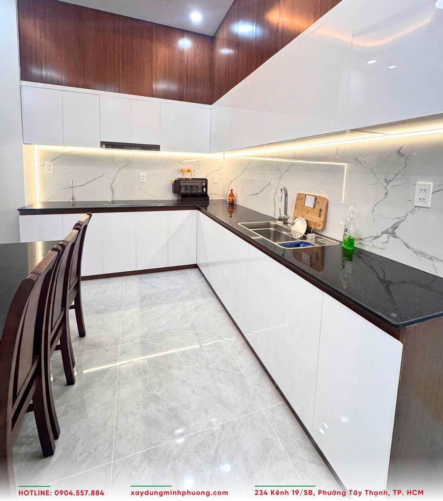 DỰ ÁN NHÀ 1 TRỆT 2 LẦU SÂN THƯỢNG TẠI CẦN THƠ - TC2 19 Hình ảnh hoàn thiện của công trình