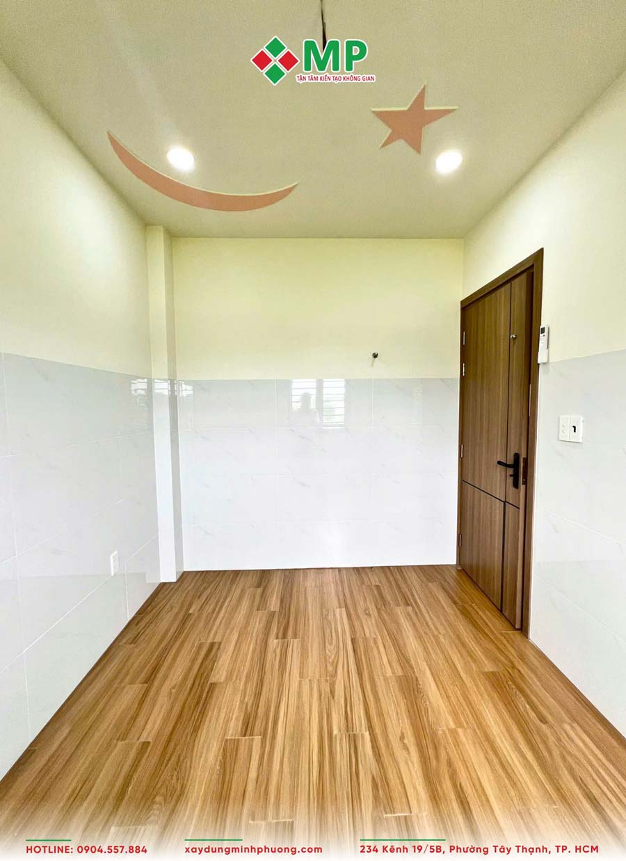 Bàn Giao Nhà Phố 3 Tầng 1 Tum 4x9m Tại Thủ Đức - BG13 11 Khu vực bếp của căn nhà 3 tầng 1 tum