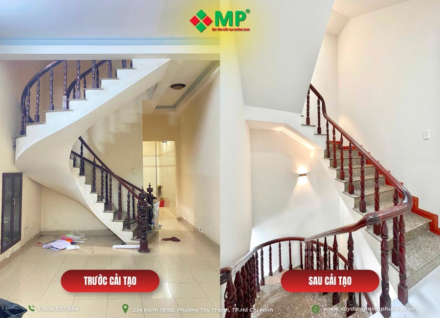 Sửa chữa cầu thang, lan can và tay vịn