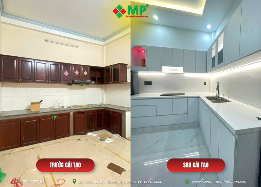 Cải tạo bếp và khu vực ăn uống