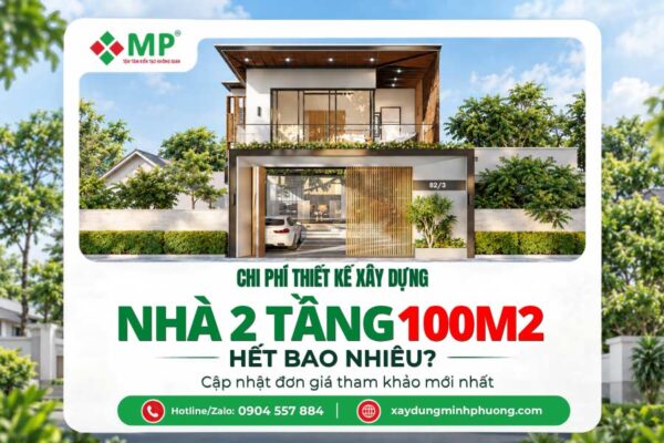 ảnh đại diện chi phí thiết kế xây dựng nhà 2 tầng 100m2