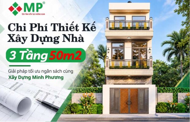ảnh đại diện chi phí thiết kế xây dựng nhà 3 tầng 50m2