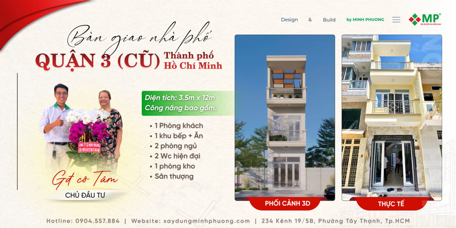 ảnh địa diện nhà phố 2 tầng 1 tum 3x12m hiện đại