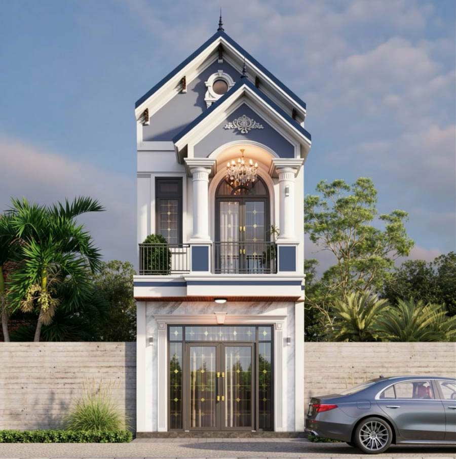Chi phí xây dựng mẫu nhà 2 tầng 70m2 mái Thái