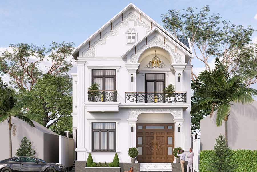 Chi Phí Xây Nhà Phố 2 Tầng 60m2: Báo Giá & Dự Toán Chi Tiết 6 Dự toán chi phí xây nhà phố 2 tầng 60m2 mái ngói hệ kèo sắt