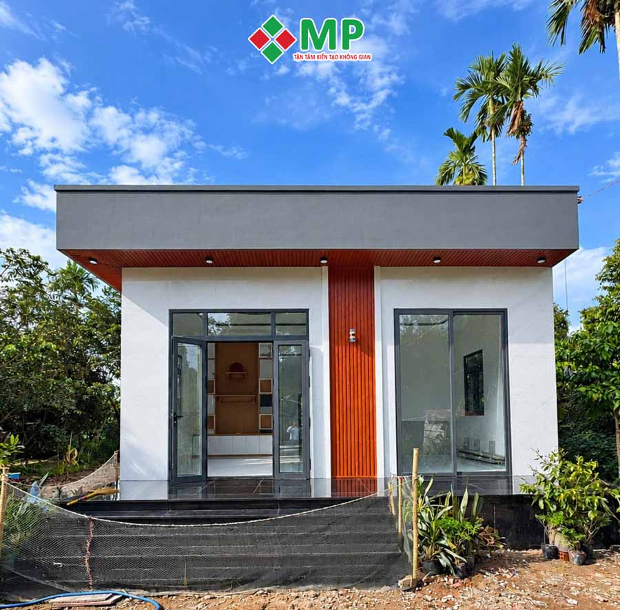 Bàn Giao Nhà Cấp 4 Mái Bằng 7x13m Hiện Đại Cần Thơ - BG24 3 mặt tiền nhà cấp 4 mái bằng 7x13m