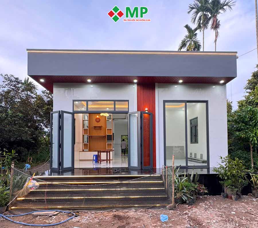Bàn Giao Nhà Cấp 4 Mái Bằng 7x13m Hiện Đại Cần Thơ - BG24 4 mặt tiền nhà cấp 4 mái bằng 7x13m