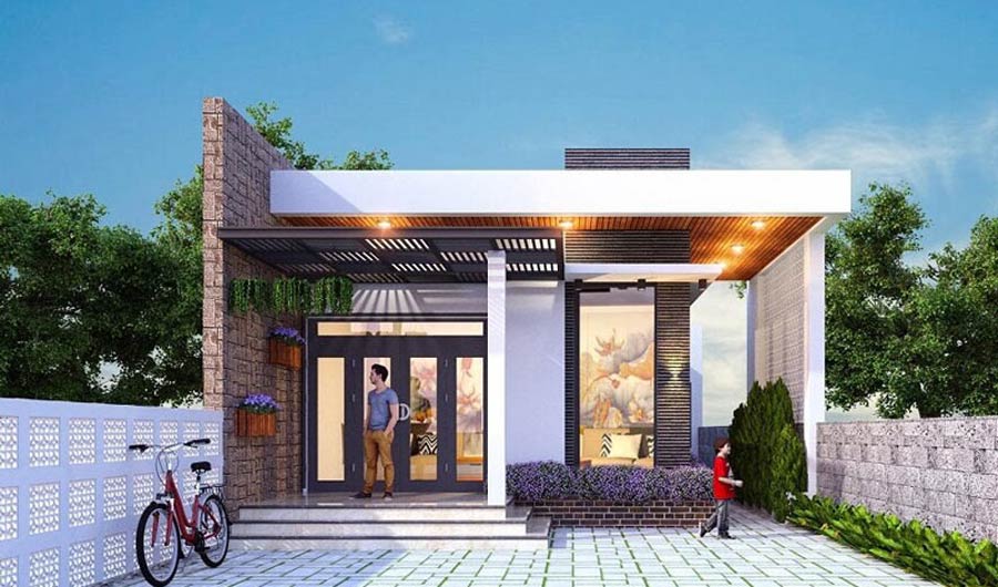Giá Xây Nhà Cấp 4 Trọn Gói Mới Nhất & Dự Toán Chi Tiết 17 Nhà cấp 4 mái bằng trọn gói