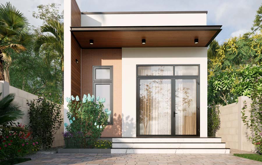 Giá Xây Nhà Cấp 4 Trọn Gói Mới Nhất & Dự Toán Chi Tiết 21 Thiết kế nhà cấp 4 mái tôn