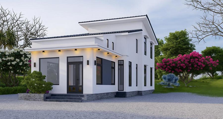 Giá Xây Nhà Cấp 4 Trọn Gói Mới Nhất & Dự Toán Chi Tiết 20 Thiết kế nhà cấp 4 mái tôn