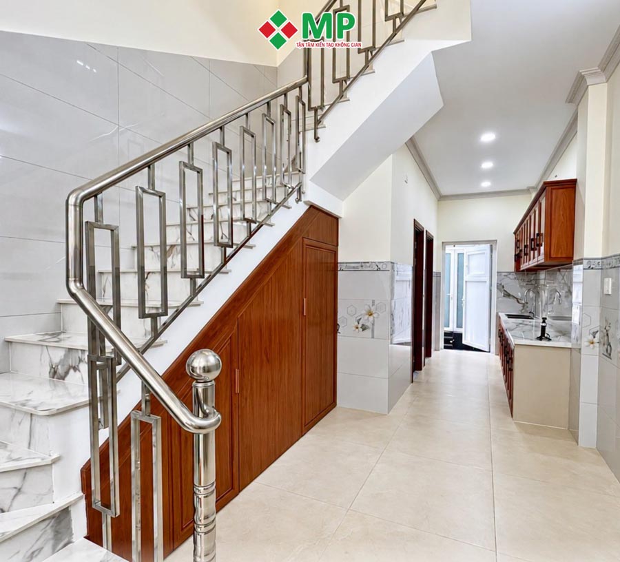 Thiết kế cầu thang hiện đại, tối ưu diện tích sử dụng