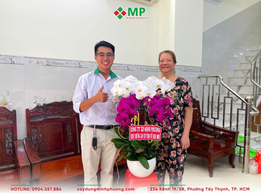 Niềm vui ngày bàn giao nhà phố 2 tầng 1 tum 3x12m tại Quận 3