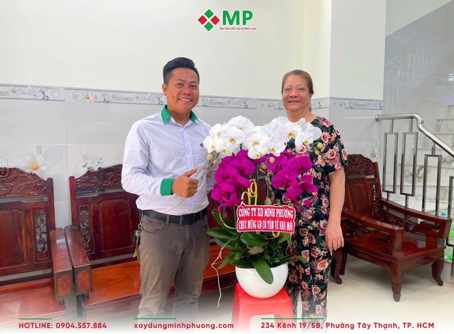 Niềm vui ngày bàn giao nhà phố 2 tầng 1 tum 3x12m tại Quận 3